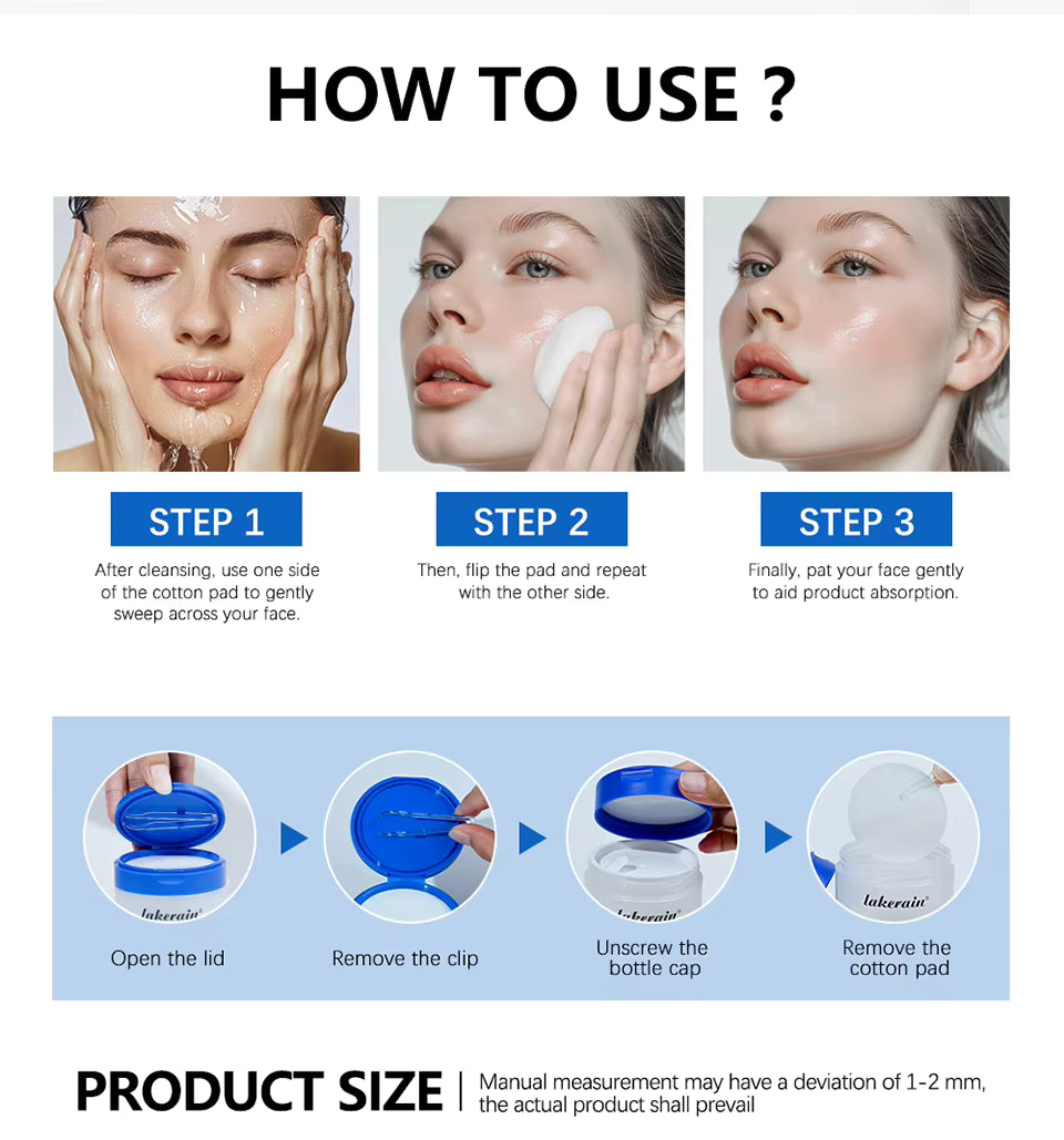 Zero Pore Pad 2.0 Double Textured Facial Toner for Exfoliating and Smoothing Pores Korean Skin Care Pad for All Skin Types 70Pcs