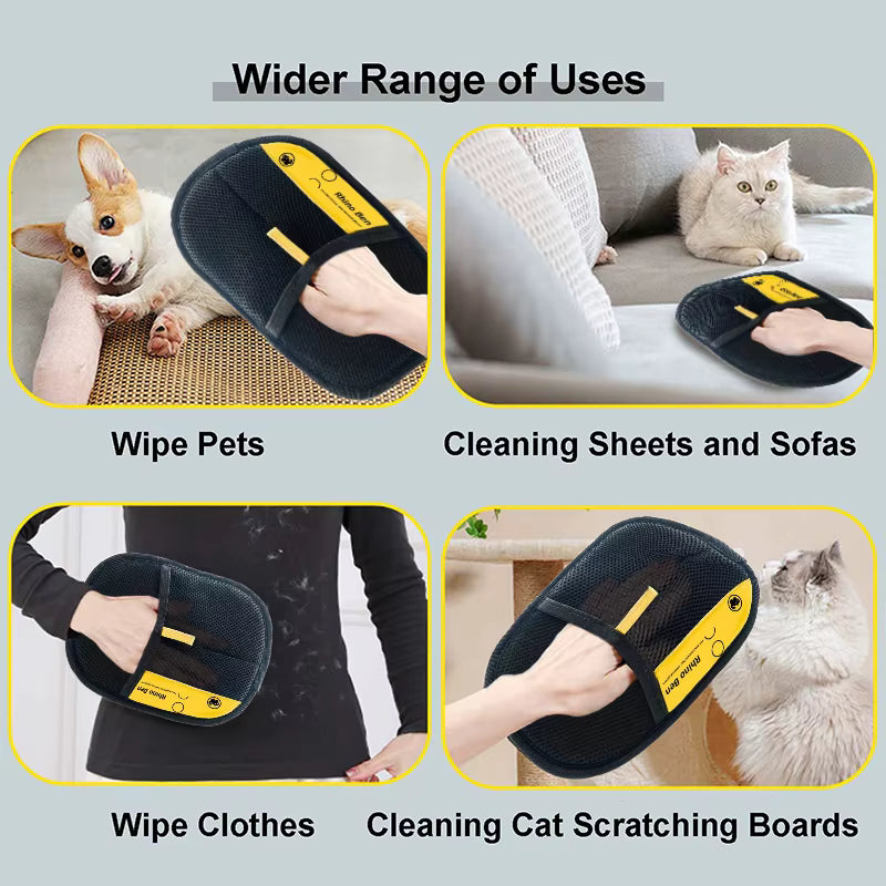 【Yy26】Pet Hair Remover Electrostatic Gloves, 2025 New Pet Hair Removal Glove for Cats & Dogs