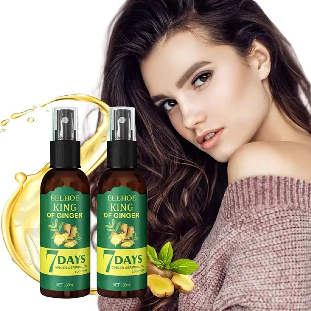 1/2/3Pcs Ginger Hair Growth Serum Prevent Hair Loss Scalp Treatment Thicker Longer Hair for Accelerate Growth Massage Hair Oil