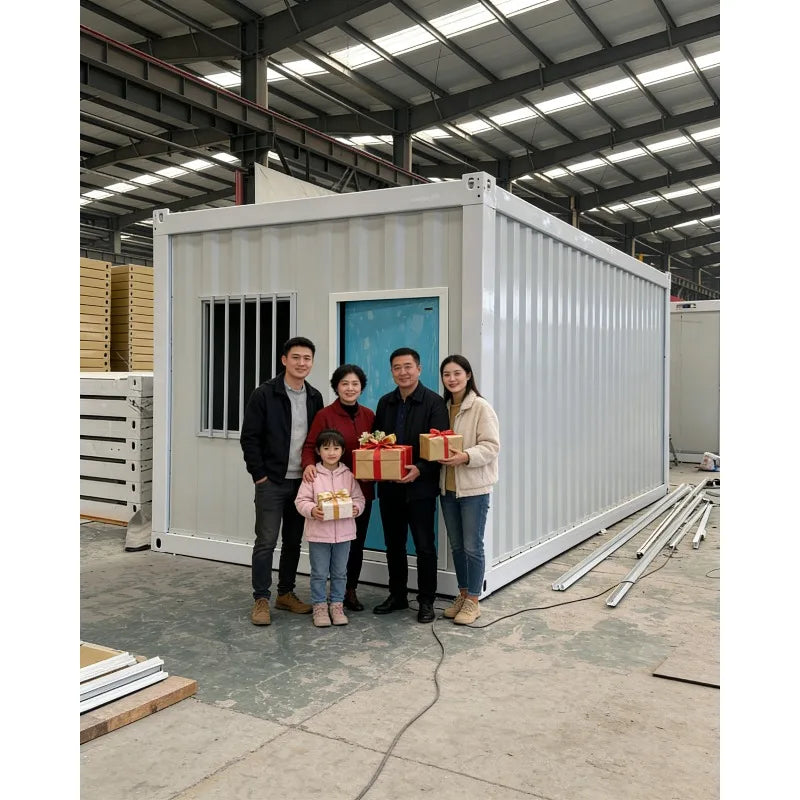 High Quality Z-Shaped Foldable Container House 20ft Prefab Steel Home Glass Wall Easy Install Factory Sale for Office Living