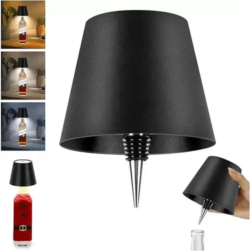 2026 LED Bottle Table Lamp Touch 3 Colors Rechargeable Portable Desktop Decoration Lamp for Bar Restaurant Camping Atmosphere De