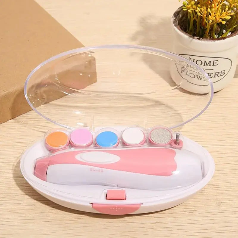 Electric Baby Nail Trimmer Multifunctional Kids Nail File Clippers Toes Fingernail Cutter Trimmer Manicure Tool Set Baby Care
