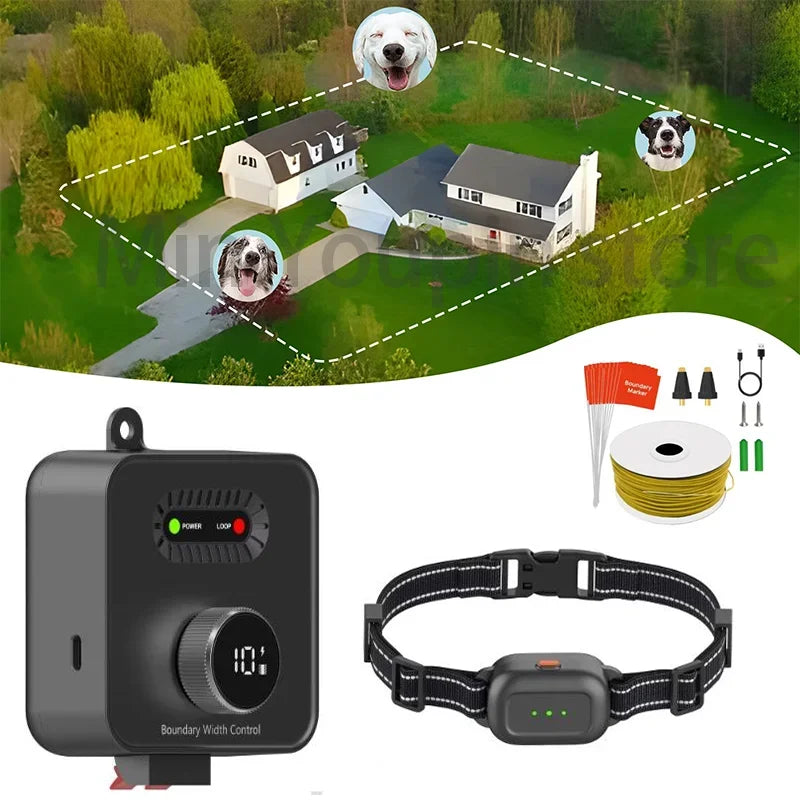 Invisible Wired Electric Dog Fence System Portable Pet Dog In-Ground Outdoor Fence Dog Training Shock Collar Electric Pet Fence