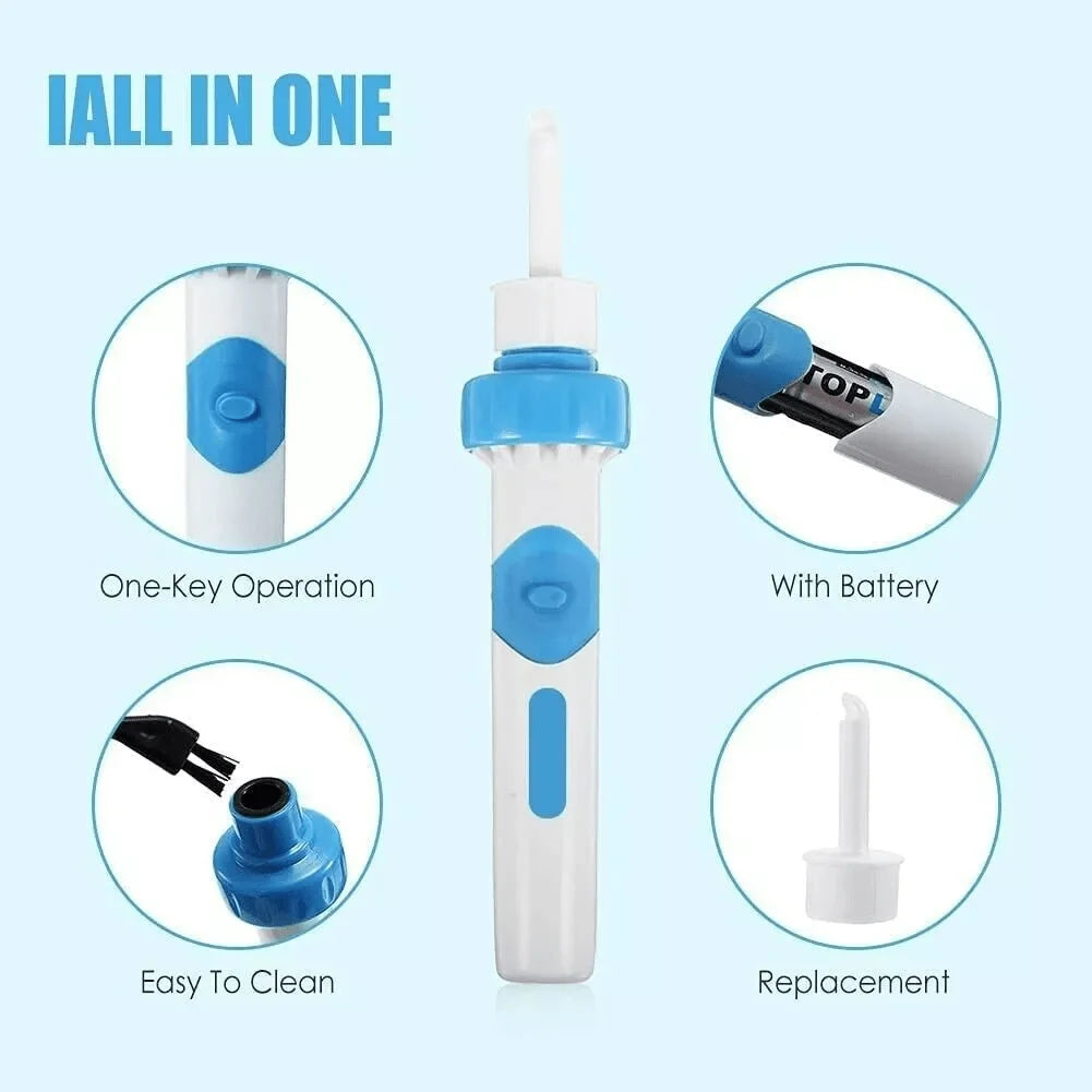 Electric Ear Wax Removal System, Water Powered Ear Cleaning Tool with Irrigation Flusher