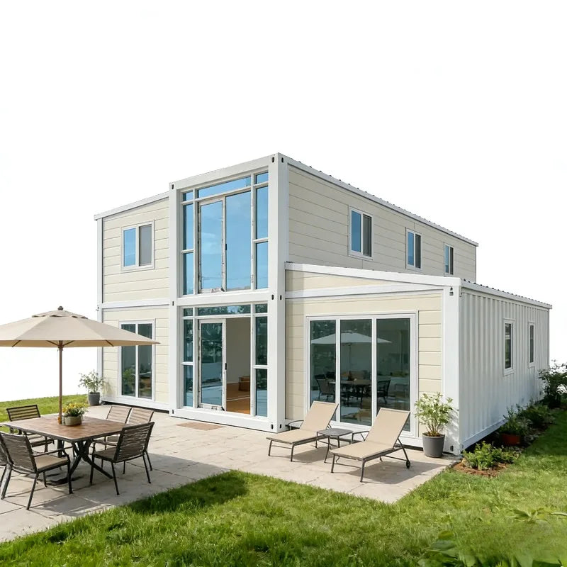 10FT Double Wing Folding Room Prefab Expandable Ready Made Foldable Folding Tiny Mobile Shipping Container Homes House
