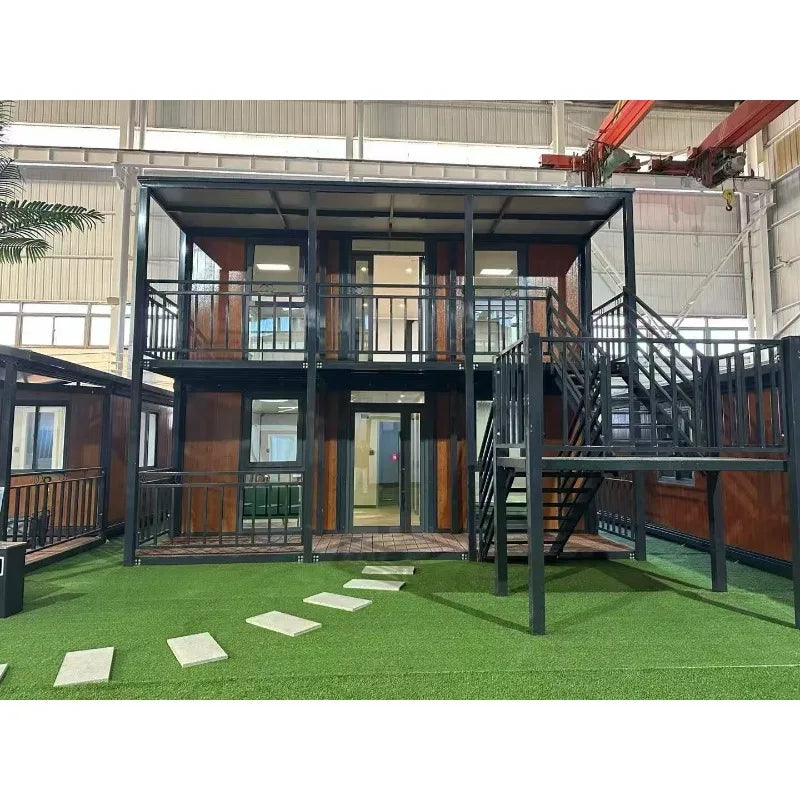Flat Pack Folding Container House 20ft Prefab Modular Tiny Home Portable Mobile Office Living Expandable Quick Build