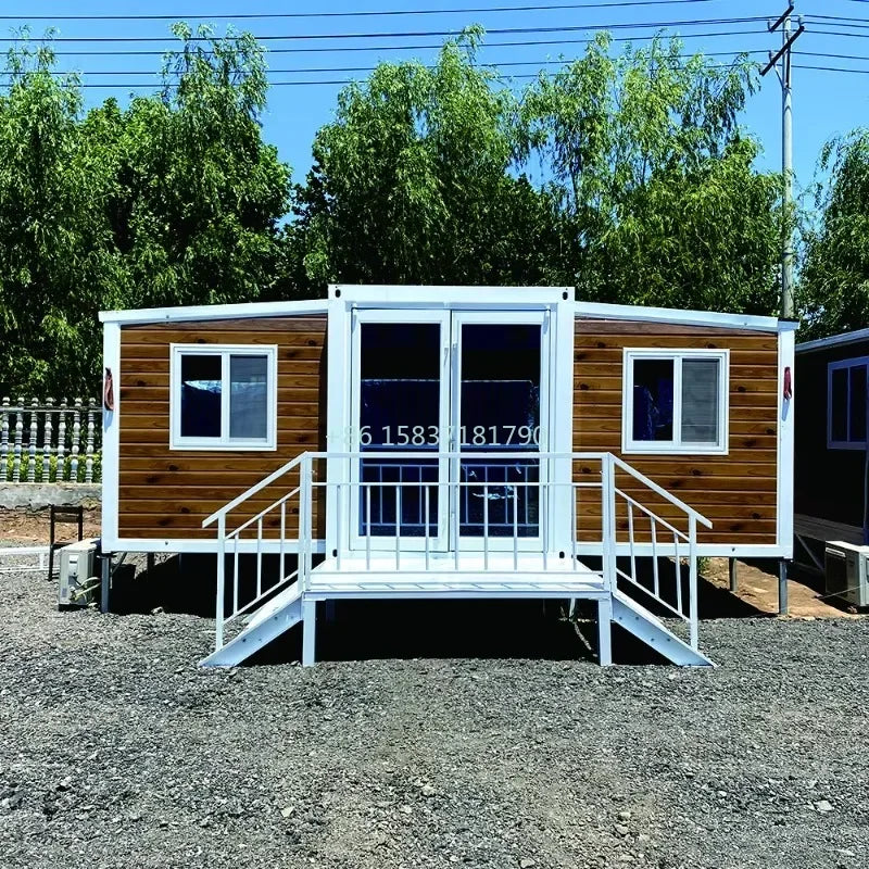 High Quality Folding House Living Villa Prefabricated Expandable Container House 2 Bedrooms Prefab Portable Mobile Tiny Home