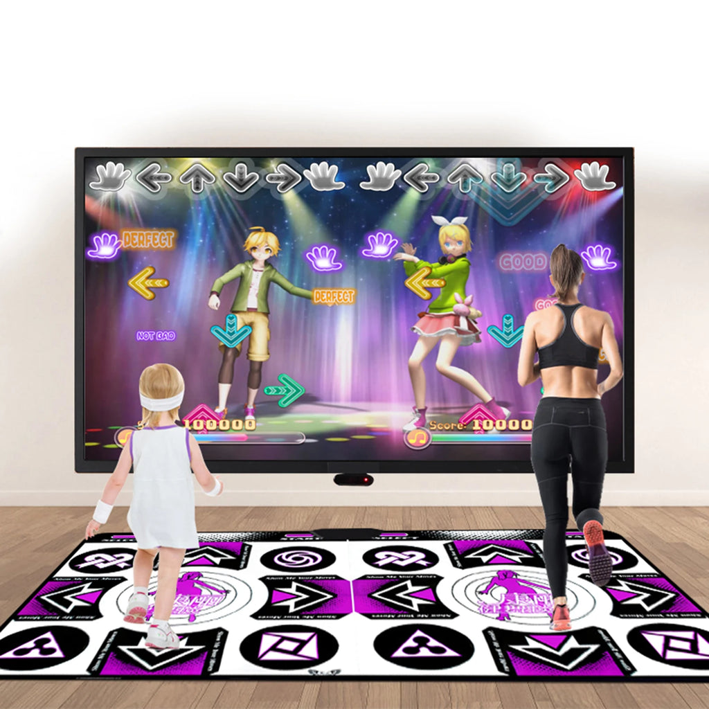 Dance Mat for Adult Kids HDMI Musical Blanket Pad Double Exercise Carpet Antislip Dance Floor Mat Family Games Dance