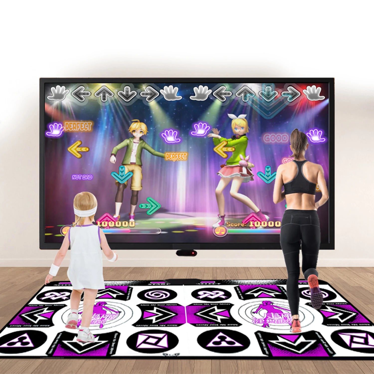 Dance Mat for Adult Kids HDMI Musical Blanket Pad Double Exercise Carpet Antislip Dance Floor Mat Family Games Dance