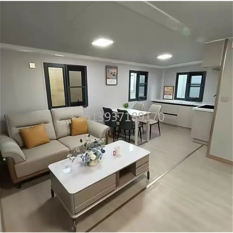 Expandable Prefab Tiny Home Folding Container House with Bedroom Kitchen Bathroom Suitable for 2-3 People