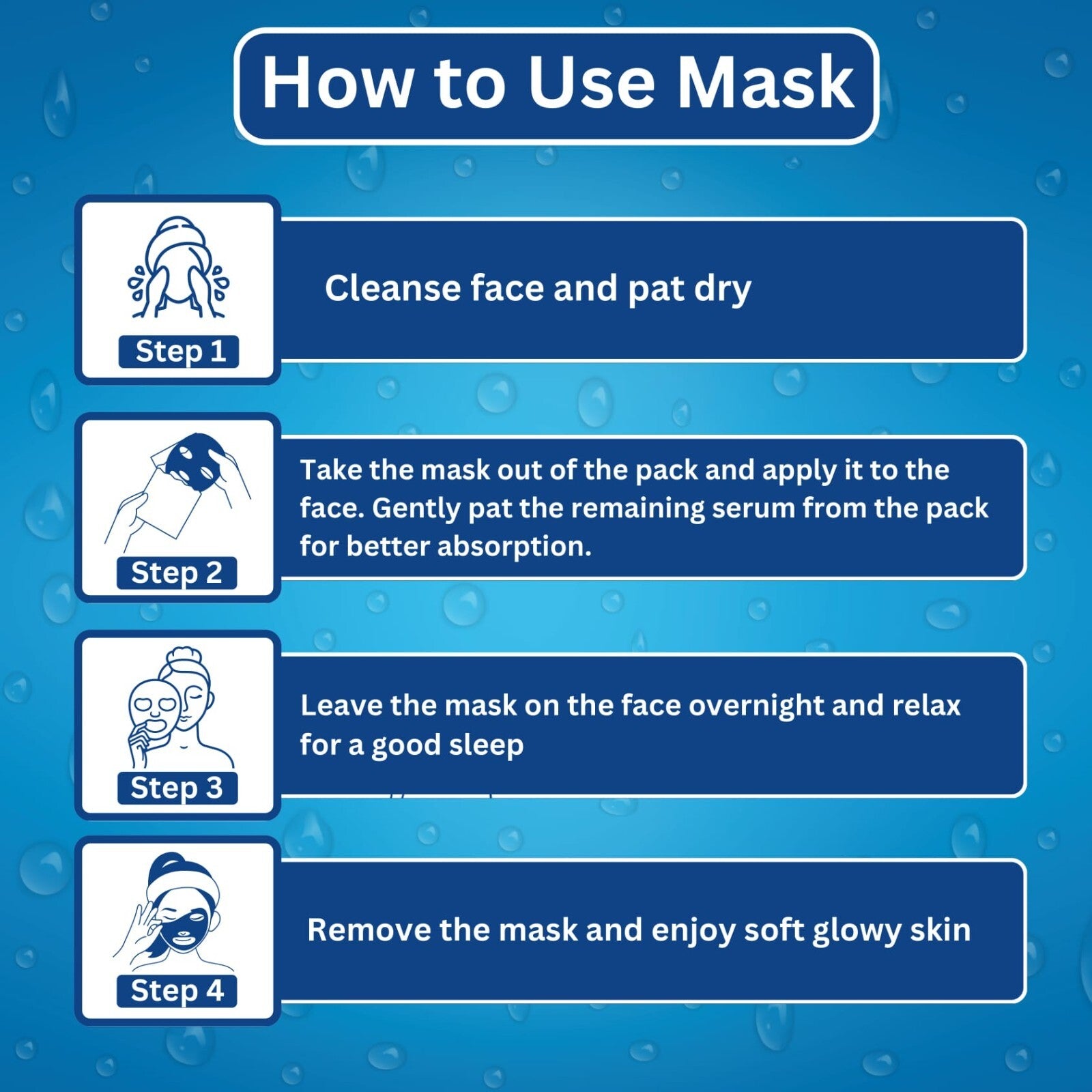 Bio-Collagen Real Deep Mask, Hydrating Overnight Hydrogel Mask, Pore Minimizing