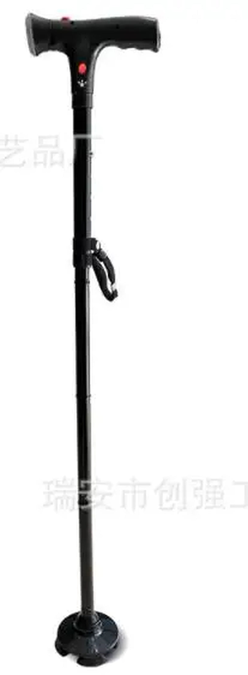 Foldable Telescopic Folding Walking Stickelderly Walking Aidtelescopic Foldable Rotating LED Lights Four Legs Walking Stick