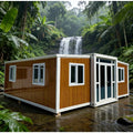 Luxury 20ft 40ft Expandable Container House Prefab Villa with 2 Bedrooms Bathroom Kitchen Quick Assembly Mobile Home