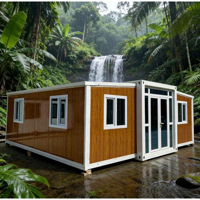 Luxury 20ft 40ft Expandable Container House Prefab Villa with 2 Bedrooms Bathroom Kitchen Quick Assembly Mobile Home