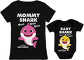 Mother and Child Matching Shark-Themed Outfits - Ideal Gifts for Moms and Their Children