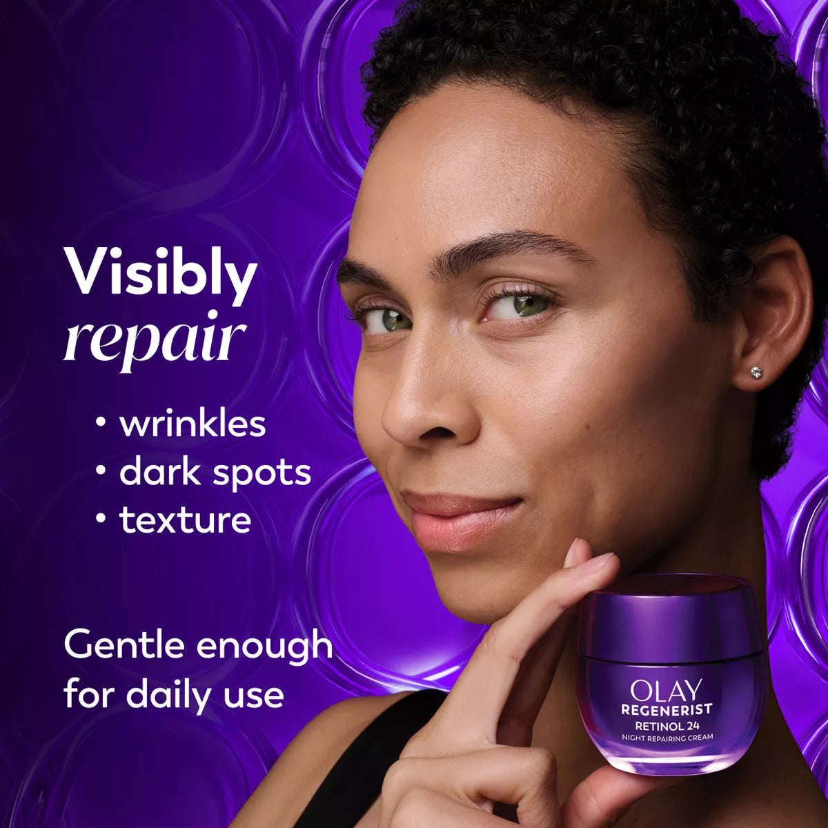 Olay Regenerist Retinol 24 Night Face Cream Moisturizer - Fragrance Free - 1.7Oz