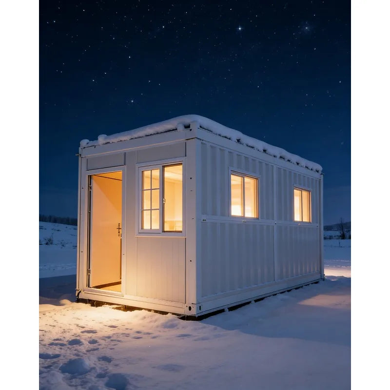 High Quality Z-Shaped Foldable Container House 20ft Prefab Steel Home Glass Wall Easy Install Factory Sale for Office Living