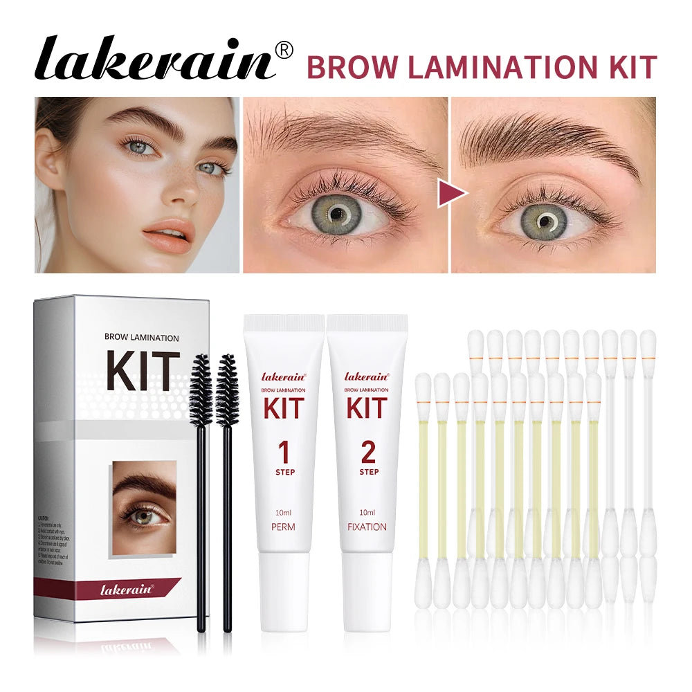 Brow Lamination Kit Semi-Permanent Full Thick Brow Lamination Brows Lifting Perming Setting Cream Tools Set Salon Home Use