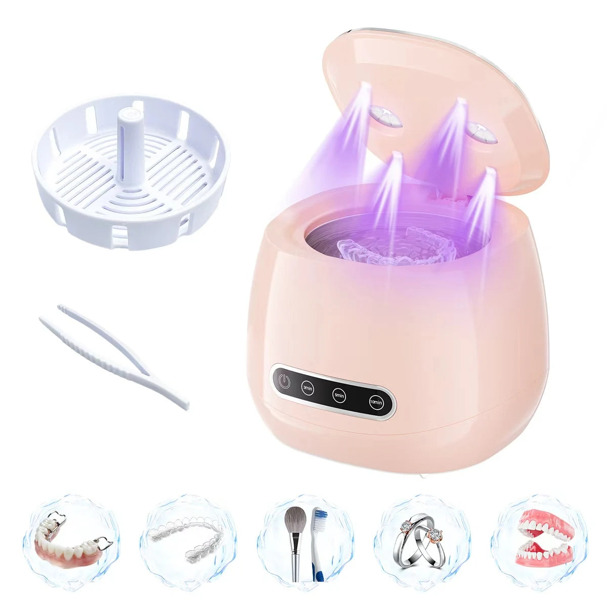 48Khz USB Ultrasonic Cleaner – for Dentures, Jewelry & More