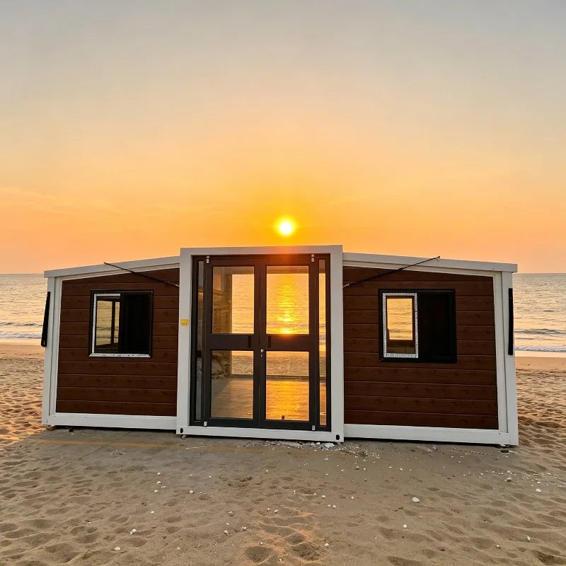 Luxury 20ft 40ft Expandable Container House Prefab Villa with 2 Bedrooms Bathroom Kitchen Quick Assembly Mobile Home