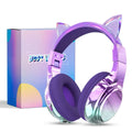 Unicorn Wireless Headphones for Kids Girls Bluetooth Earphones Foldable Cat Ear Headphones for School Travel Children'S Headset