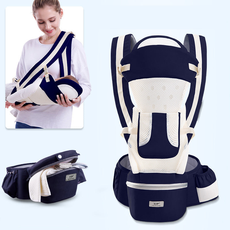 Ergonomic 3-in-1 Baby Carrier with Hipseat and Front-Facing Design