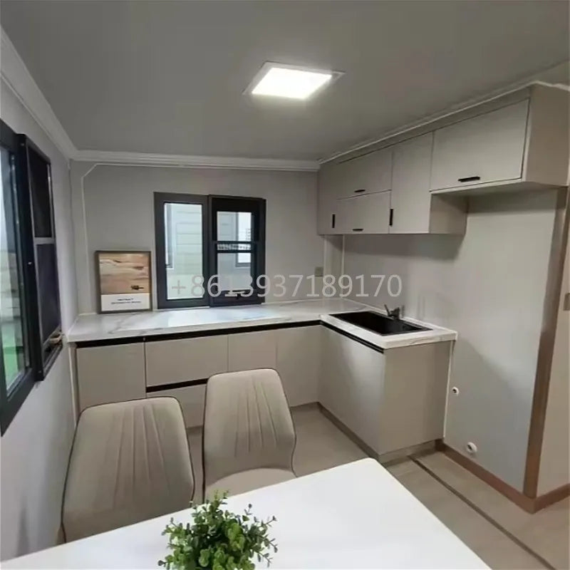 Expandable Prefab Tiny Home Folding Container House with Bedroom Kitchen Bathroom Suitable for 2-3 People