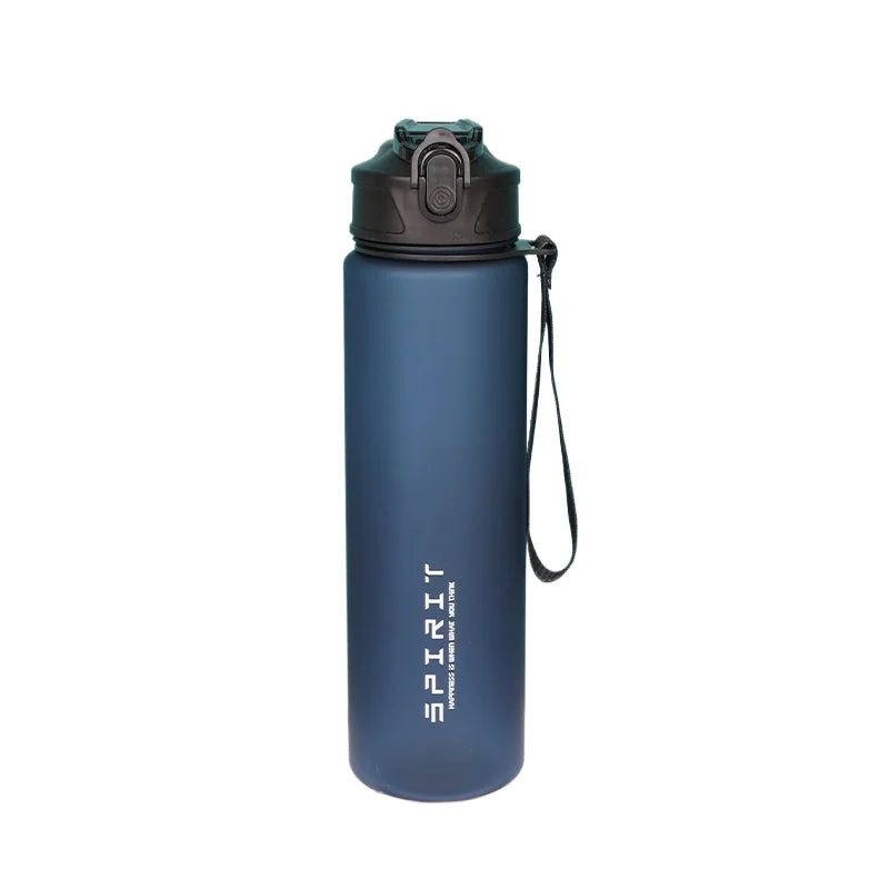 750Ml Water Bottle with Straw Time Marker Large Capacity Motivational Plastic Leakproof Water Jug for Gym Travel Outdoor Sports