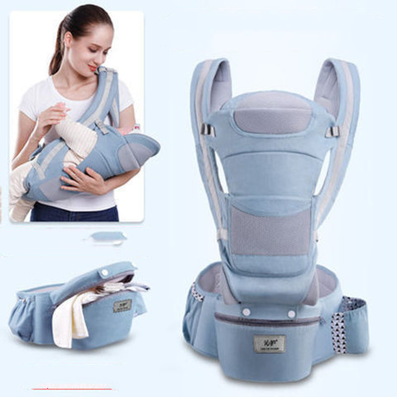 Ergonomic 3-in-1 Baby Carrier with Hipseat and Front-Facing Design