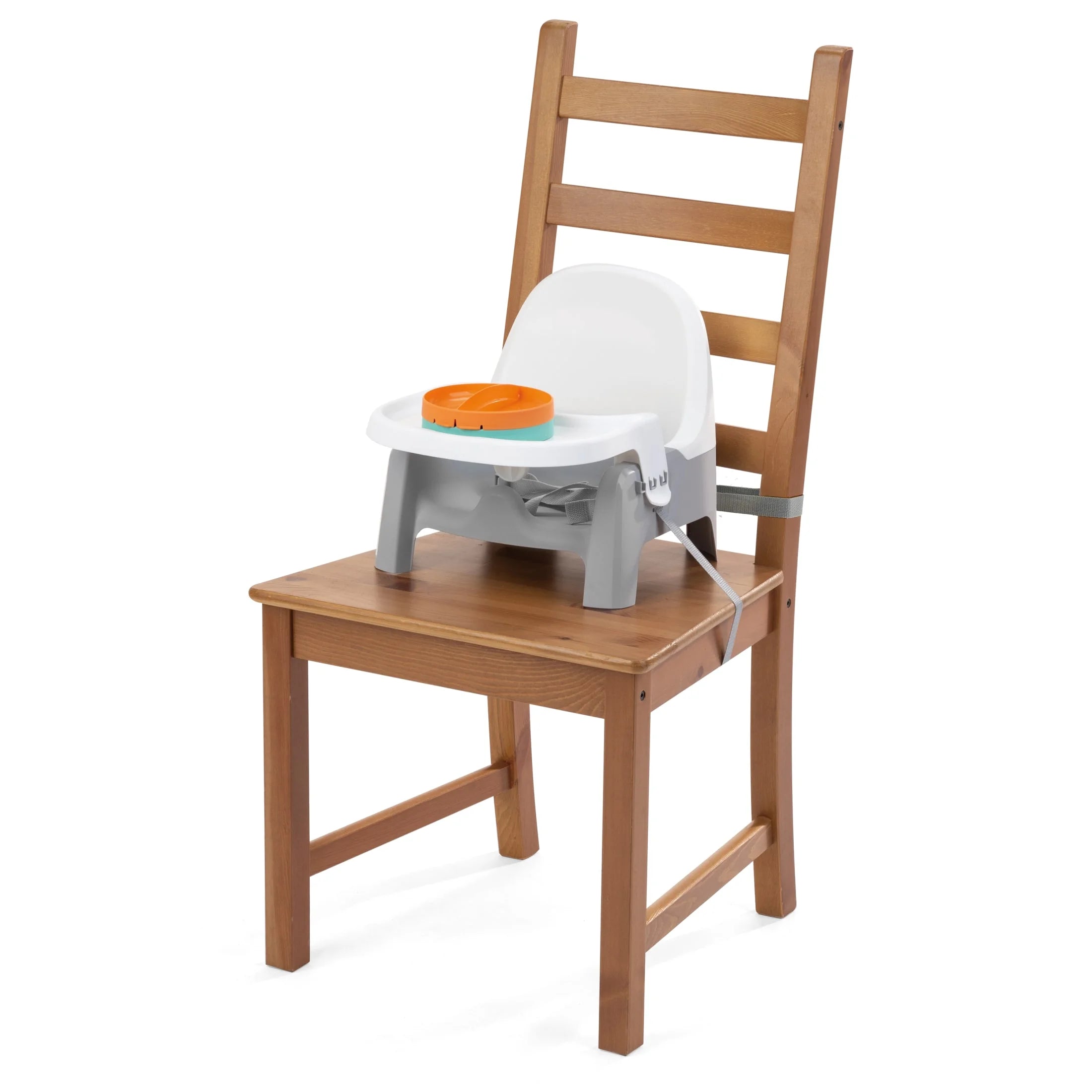 Deluxe Learn-To-Dine Feeding Seat for Ages 6 Months to 3 Years in Orange and Teal