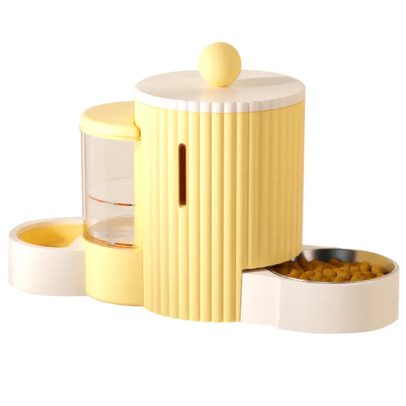 Pop Automatic Feeder Water Dispenser Food Bowl Two Bowls of Cat Food Pet Supplies Water Bowl Water One