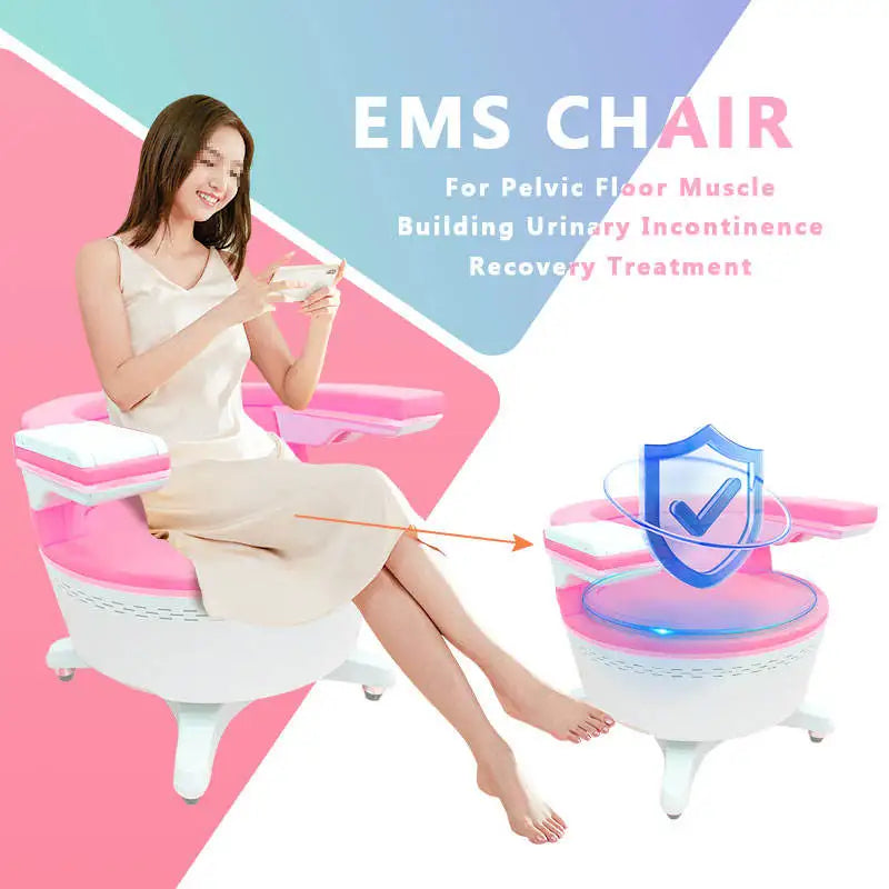Electromagnetic Non-Invasive Treatment Urinar Postpartum Repair Chair Pelvic Floor Muscle Stimulator Exerciser Machine