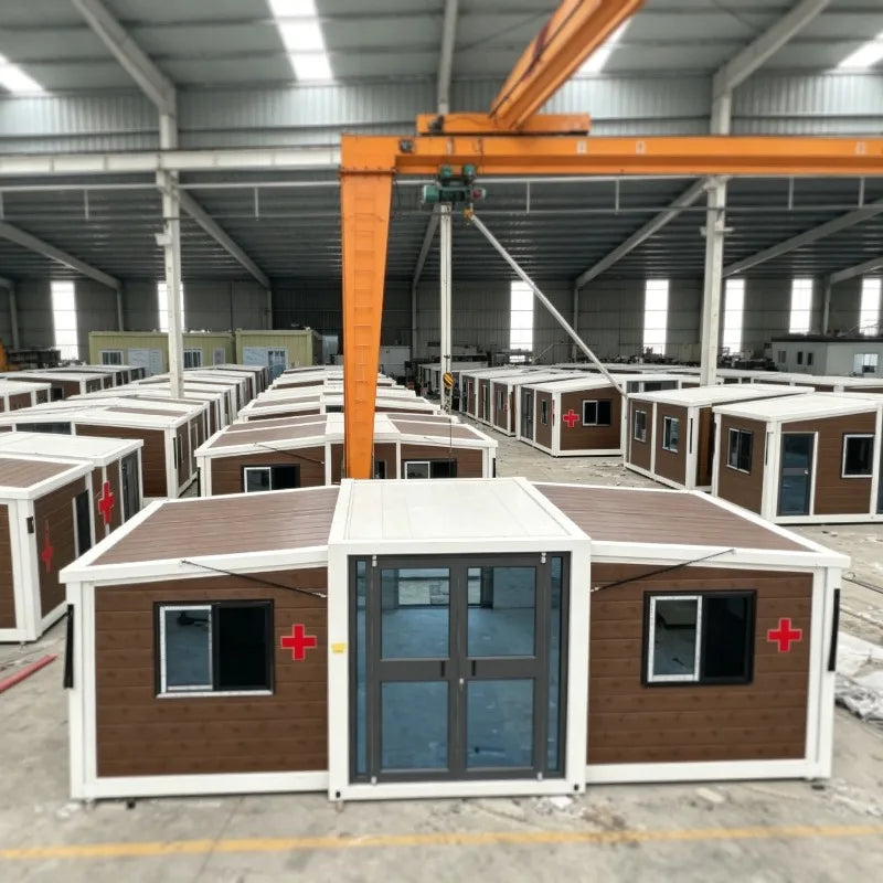 Luxury 20ft 40ft Expandable Container House Prefab Villa with 2 Bedrooms Bathroom Kitchen Quick Assembly Mobile Home